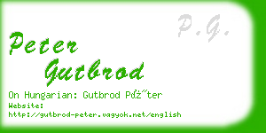 peter gutbrod business card